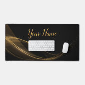 Minimalistische Golden Dust Glitter Abstract Strom Bureaumat (Keyboard & Muis)