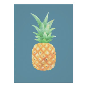 Minimalistische Golden Pineappel Perfect Poster