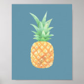 Minimalistische Golden Pineappel Poster (Voorkant)