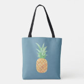 Minimalistische Golden Pineappel Tote Bag (Achterkant)