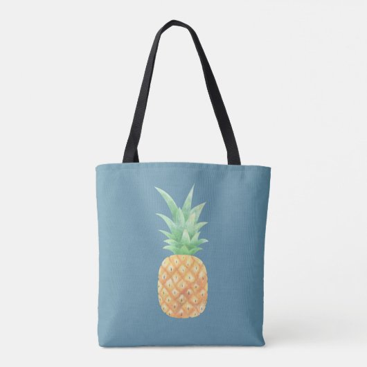 Minimalistische Golden Pineappel Tote Bag (Achterkant)