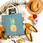 Minimalistische Golden Pineappel Tote Bag