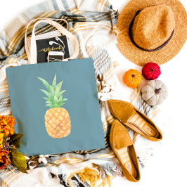 Minimalistische Golden Pineappel Tote Bag