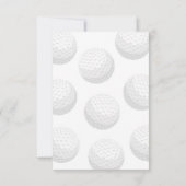 Minimalistische Golf Bedankkaart (Achterkant)