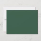 Minimalistische golf groene briefkaart (Achterkant)