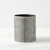 Minimalistische golven koffie Mok (Midden)