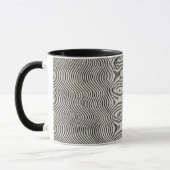 Minimalistische golven koffie Mok (Links)