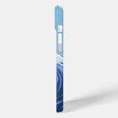 Minimalistische golven stijgende meeuw Apple iPhon Case-Mate iPhone Case (Achterkant / Links)