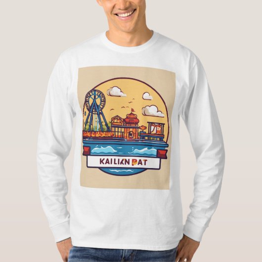 Minimalistische golven: watervermaak t-shirt (Voorkant)