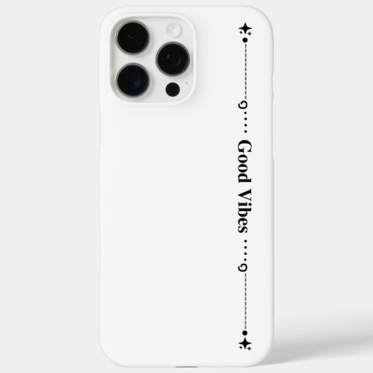 Minimalistische "Good Vibes" Hemels witte iPhone H Case-Mate iPhone Case (Achterkant)