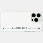 Minimalistische "Good Vibes" Hemels witte iPhone H Case-Mate iPhone Case (Achterkant (horizontaal))