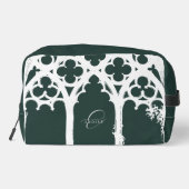 Minimalistische gotische raamkalligrafie ftalo gro toilettasje (Achterkant)