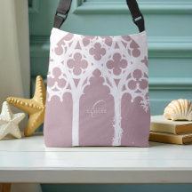 Minimalistische gotische raamkalligrafie Zacht roz