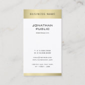 Minimalistische goudblik in de moderne tijd visitekaartje (Voorkant)