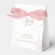 Minimalistische gouden bladeren vlinder Baby showe