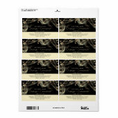 Minimalistische gouden bokeh elegante moderne Body Etiket (Full Sheet)