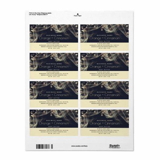 Minimalistische gouden bokeh Vakantie moderne Body Etiket