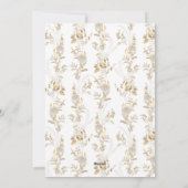 Minimalistische gouden boog foto Feliz Navidad Kaa Feestdagenkaart (Achterkant)