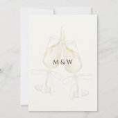 Minimalistische gouden botanische elegante bruilof save the date (Achterkant)