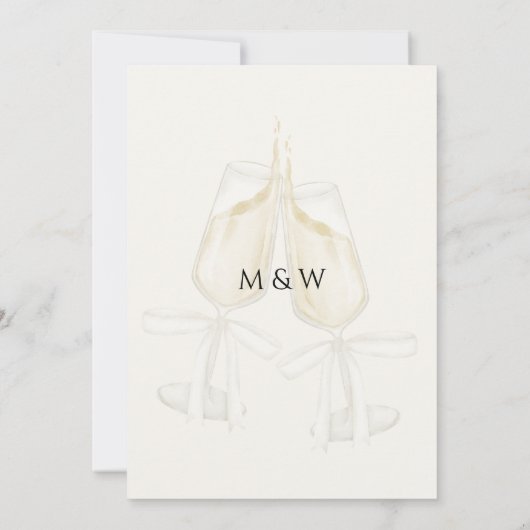 Minimalistische gouden botanische elegante bruilof save the date (Achterkant)