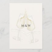Minimalistische gouden botanische eucalyptusbruilo menu (Achterkant)