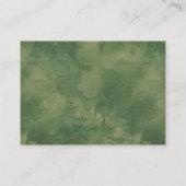 Minimalistische gouden botanische trouwaccommodati informatiekaartje (Achterkant)