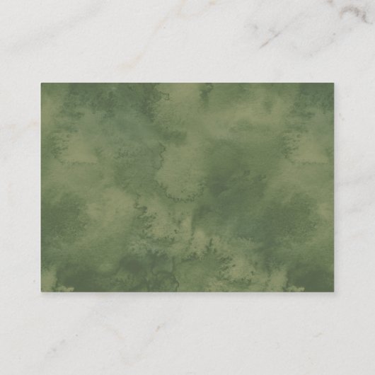 Minimalistische gouden botanische trouwaccommodati informatiekaartje (Achterkant)