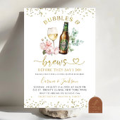 Minimalistische gouden bubbels en brouwsels Koppel Kaart