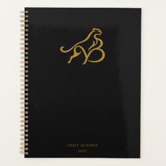 Minimalistische Gouden Cheetah Zwarte & Gouden Spi Planner