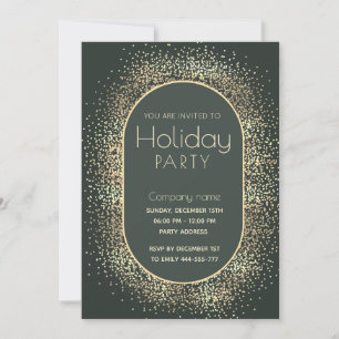 Minimalistische Gouden confetti corporate Vakantie Kaart