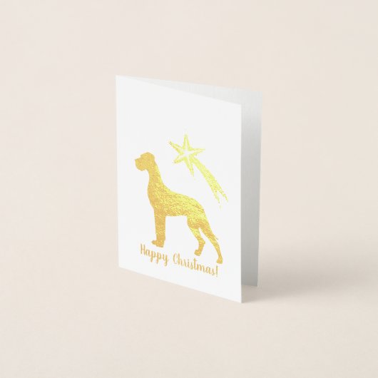 Minimalistische gouden folie Kerst Kaarten (Voorkant)