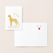 Minimalistische gouden folie Kerst Kaarten (Display)