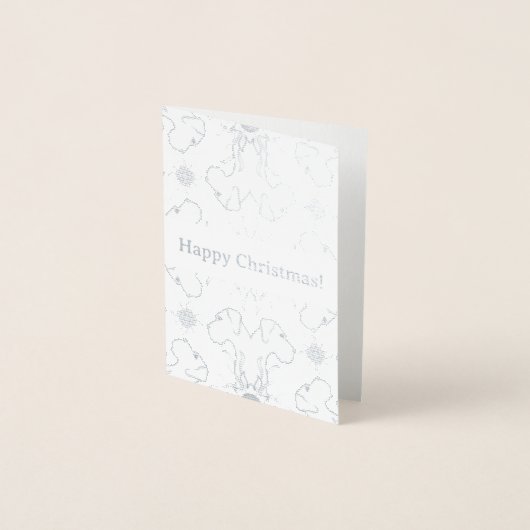 Minimalistische gouden folie Kerst Kaarten (Voorkant)