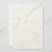 Minimalistische Gouden Folie Save the Date | Elega Kaart (Achterkant)