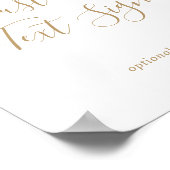 Minimalistische Gouden Kaarten & Geschenken Aangep Poster (Hoek)