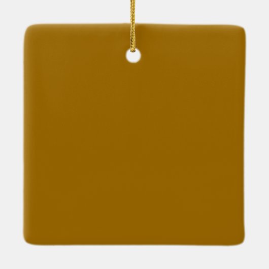 Minimalistische Gouden Kerst Trouwfoto Keramisch Ornament (Achterkant)
