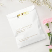 Minimalistische Gouden Moderne Bruiloft Bedankzakje (Gezegeld)