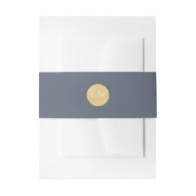 Minimalistische Gouden Monogram Marine Trouwbuik B