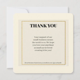 Minimalistische gouden rand luxe zakelijke bedank feestdagenkaart