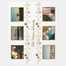 Minimalistische Gouden Sneeuwvlok Familienaam Foto