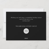 Minimalistische gouden sprankelverlichting Vrolijk Feestdagenkaart (Achterkant)