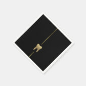 Minimalistische gouden tandheelkundige servetten (Hoek)