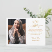 Minimalistische gouden verjaardagskaart kaart (Staand voorkant)