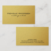 Minimalistische Gouden Visitekaartje (Voorkant / Achterkant)