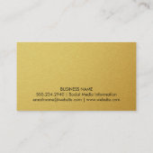 Minimalistische Gouden Visitekaartje (Achterkant)