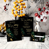 Minimalistische gouden zwarte bruiloft save the date