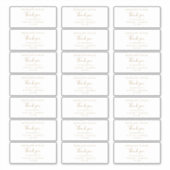 Minimalistische goudgastnaam Weddenschap voor Stic Sticker (Voorkant)