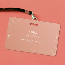 Minimalistische Gradient Make-up Artist Business Badge