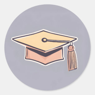 Minimalistische Graduation Cap Sticker