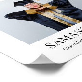 Minimalistische Graduation Party Welkom Klasse van Poster (Hoek)